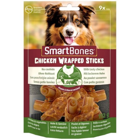 Smartbones No Hide Chicken Wrapped 9 Mini Sticks Dog Treats Smartbones No Hide Chicken Wrapped 9 Mini Sticks Dog Treats