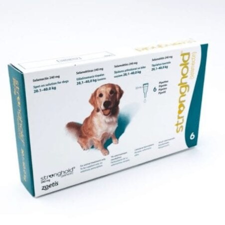 Stronghold Spot On for Dogs Pack of 3 240mg Large Dog 20.1-40kg Stronghold Spot On for Dogs Pack of 3 240mg Large Dog 20.1-40kg