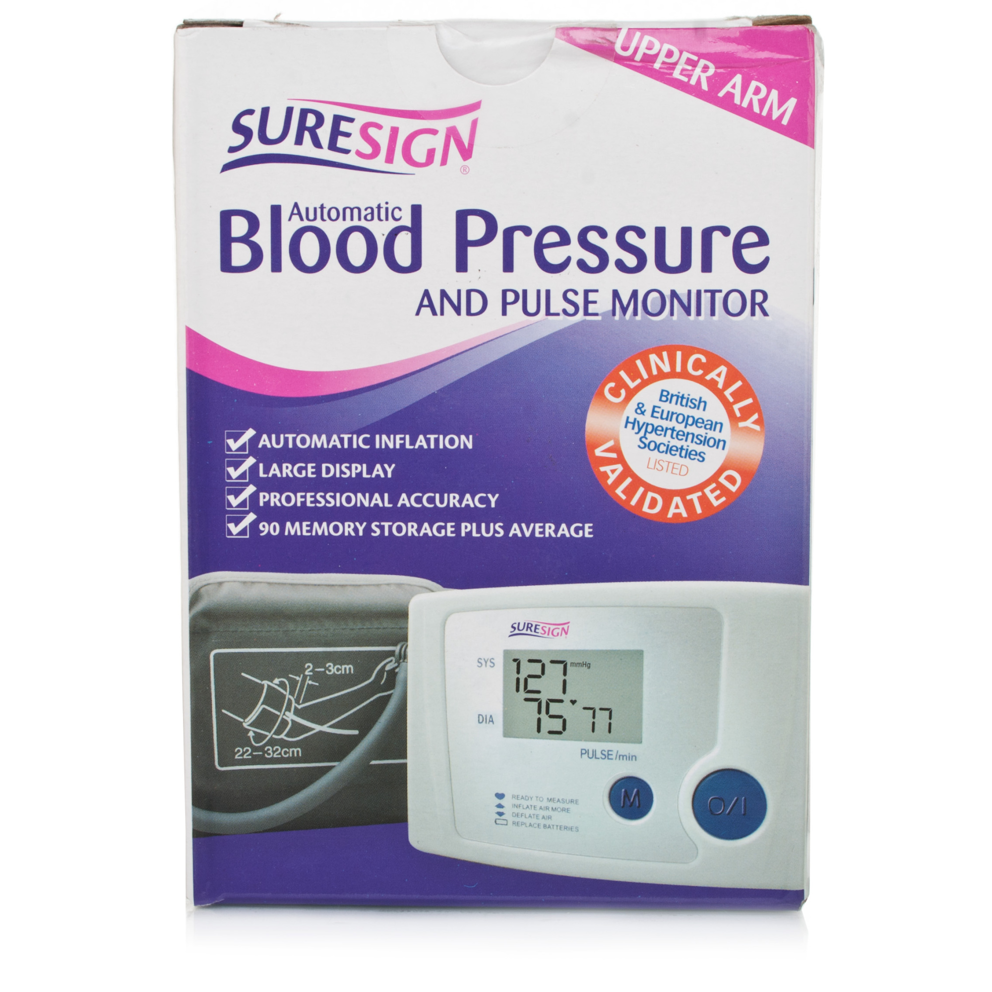 Suresign Automatic Blood Pressure & Pulse Monitor | Chemist Direct