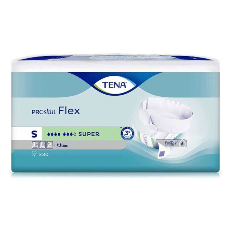 TENA Flex Super Belted Incontinence Briefs Small
