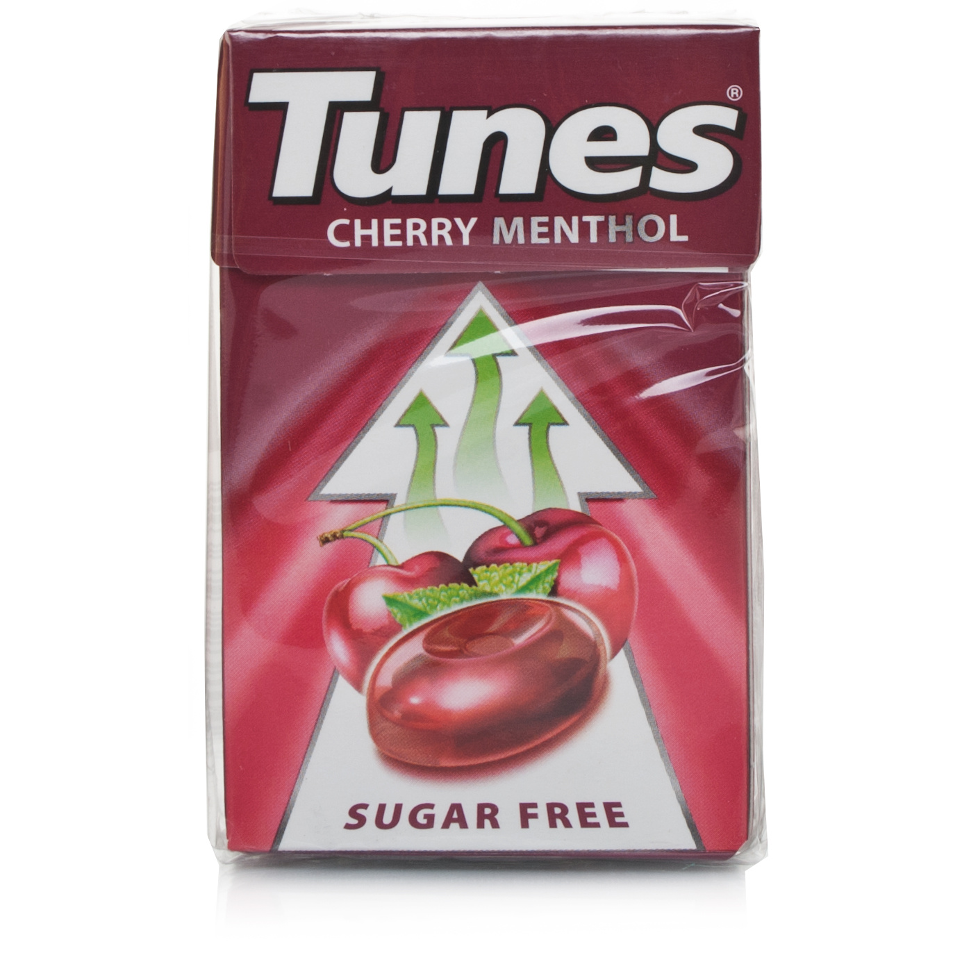 Tunes Sugar Free Cherry Flavour Menthol Sweets 37g Chemist Direct