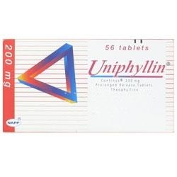 Uniphyllin Continus Tablet 200mg - Prescriptions - £0.07 Uniphyllin Continus Tablet 200mg - Prescriptions - £0.07
