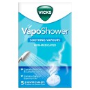 Vicks Vapo Shower With Menthol & Camphor Scents Soothing Vapors 5 Tablets Vicks Vapo Shower With Menthol & Camphor Scents Soothing Vapors 5 Tablets