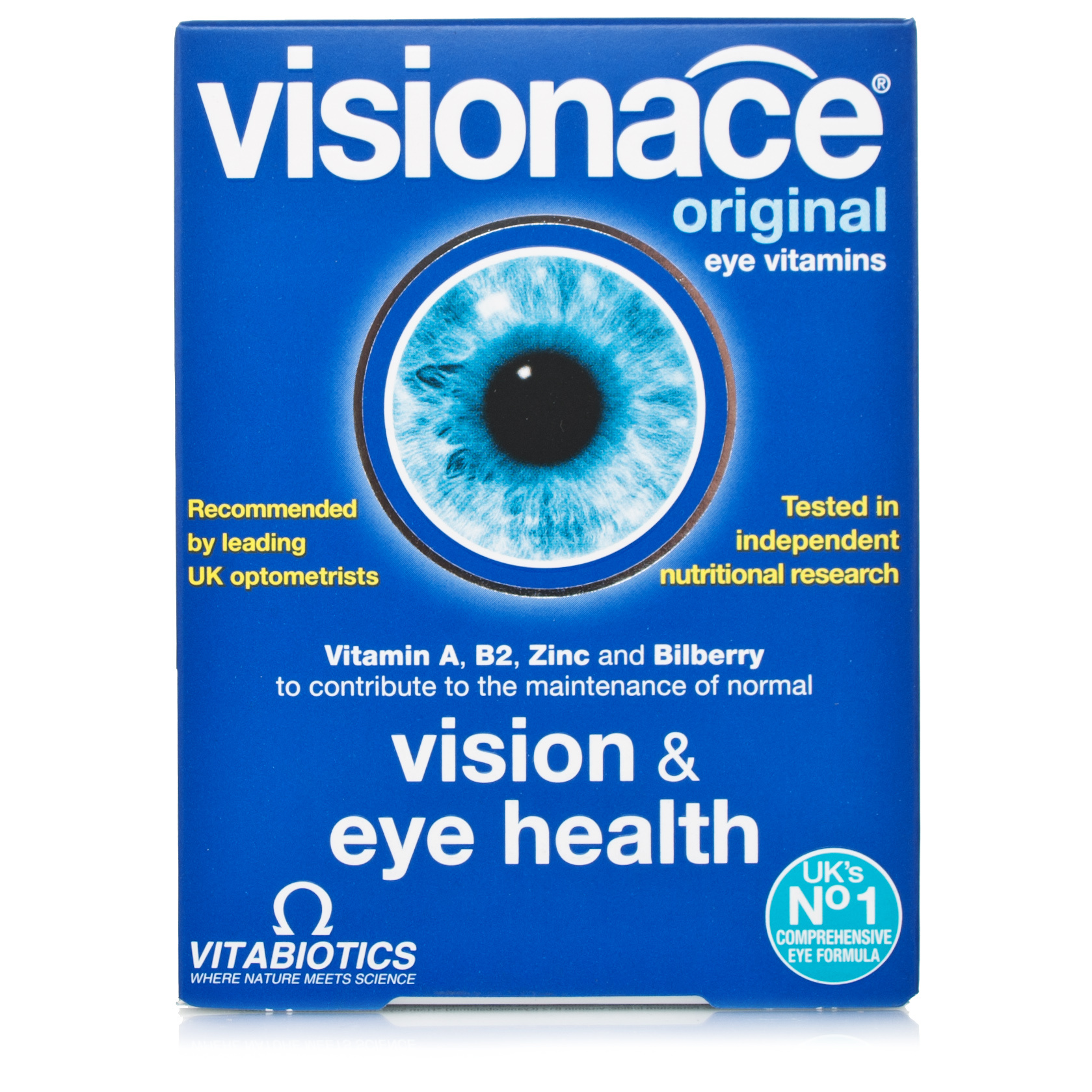 Best Tablet For Poor Eyesight Visionace 30 Tablets | Eye Supplements | Chemist Direct