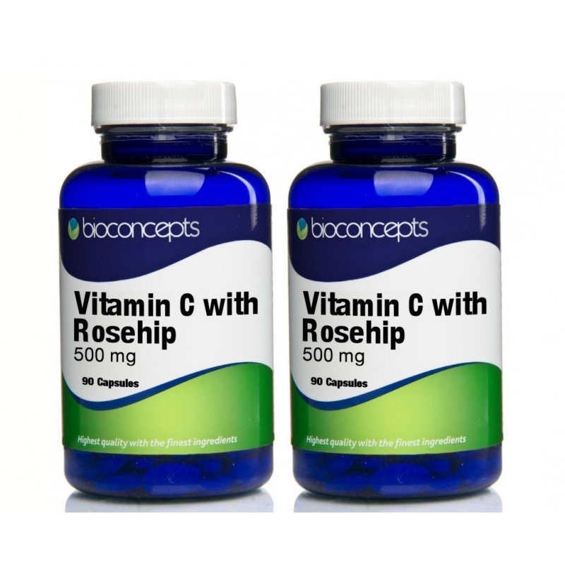 Vitamin C with Rosehip Tablets 500mg Twin Pack Chemist Direct