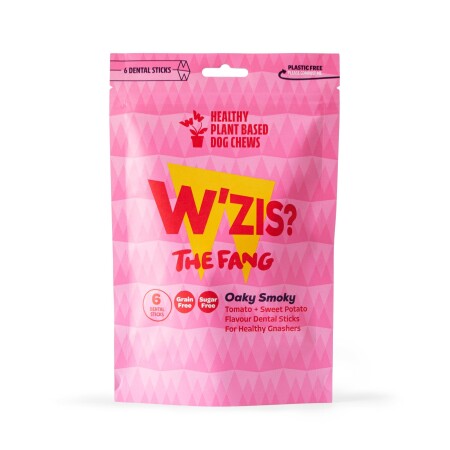 WZIS Healthy Dog Chew Oaky Smoky Fang Dental Stick  6pk 156g WZIS Healthy Dog Chew Oaky Smoky Fang Dental Stick  6pk 156g