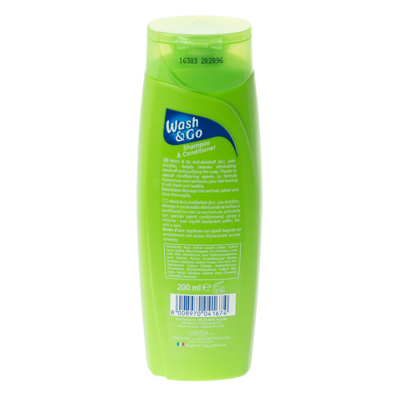 Wash & Go Anti-Dandruff 2 in 1 Shampoo & Conditioner