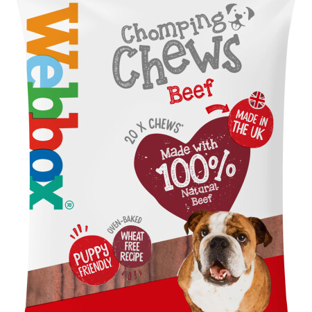 Webbox Chomping Chews Beef 200g Webbox Chomping Chews Beef 200g