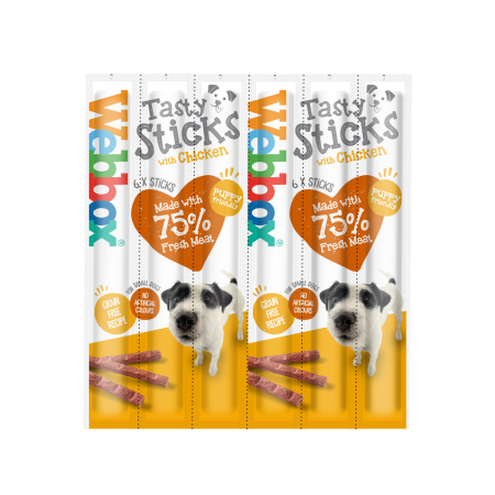 Webbox Small Dogs Delight Sticks Chicken, 30g Webbox Small Dogs Delight Sticks Chicken, 30g