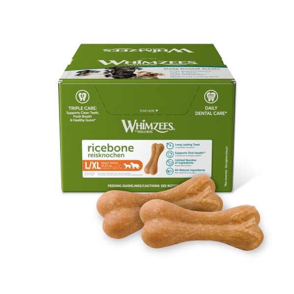 Whimzees Rice Bone Large Dog Chew