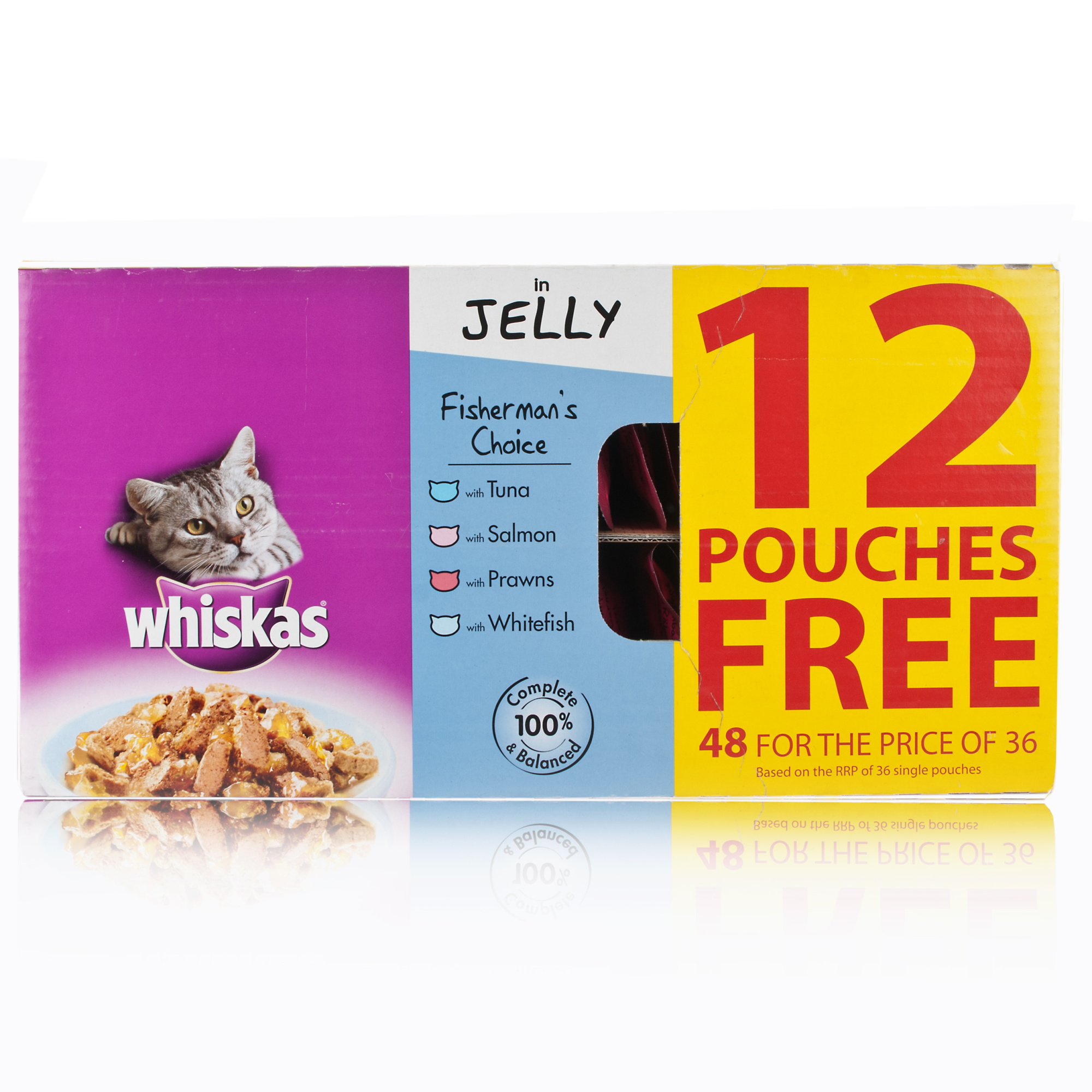 Whiskas Pouch Fish 48 x 100g Pouches Cat Food Chemist Direct