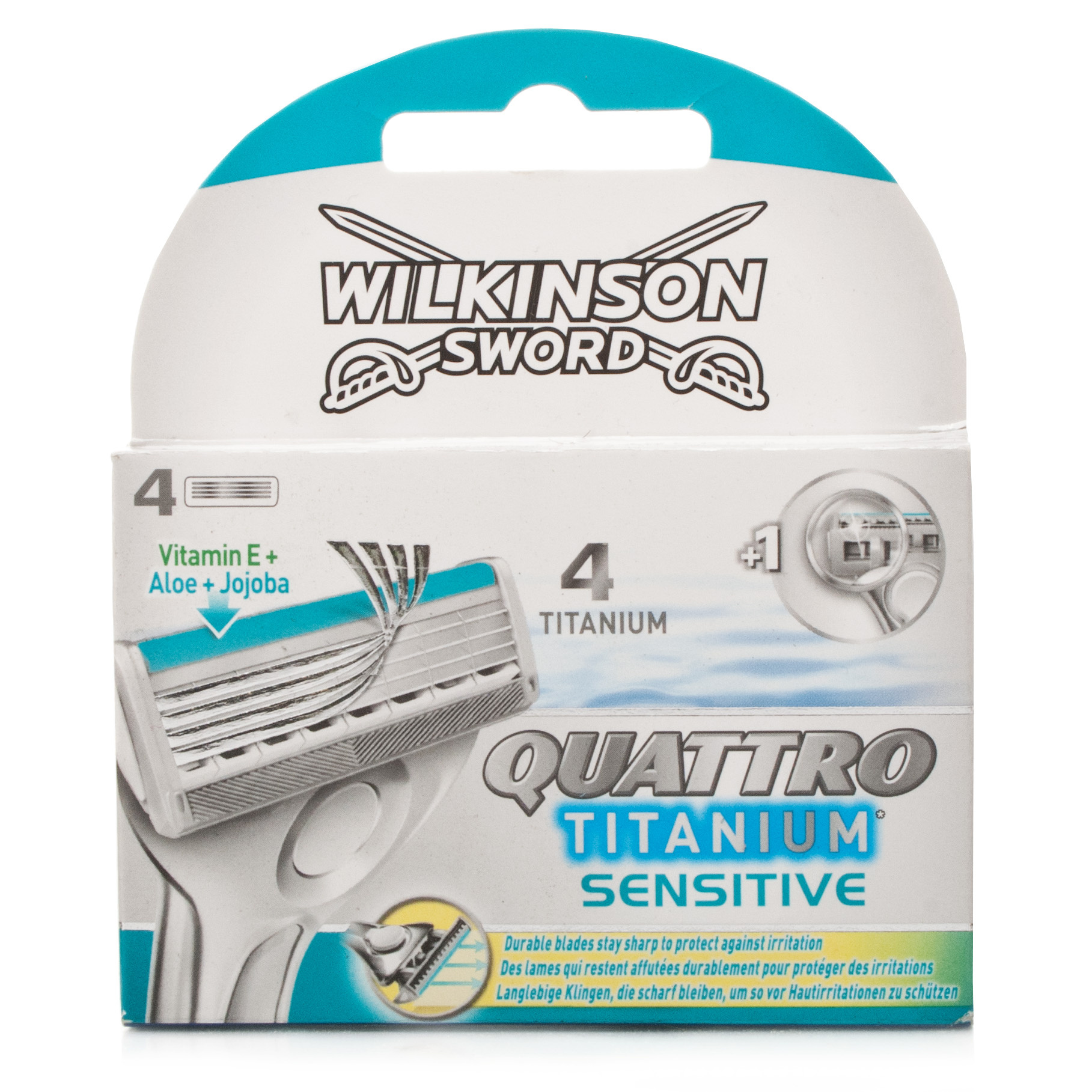 Wilkinson Sword Quattro Titanium Sensitive Razor Chemist Direct