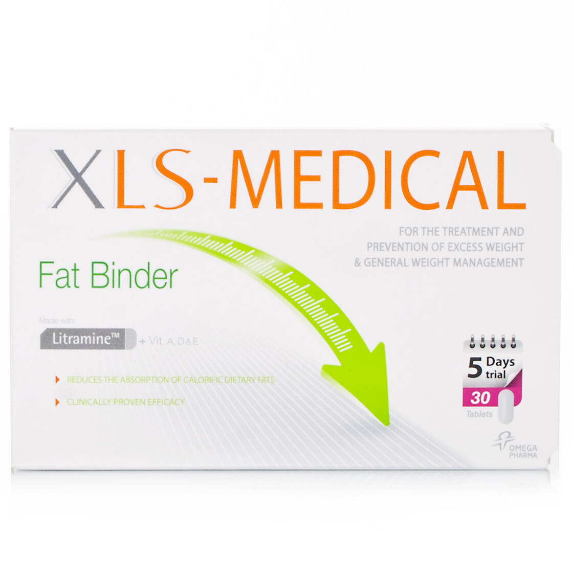 Xls-Medical Fat Binder - 30 tablets (5 day supply)