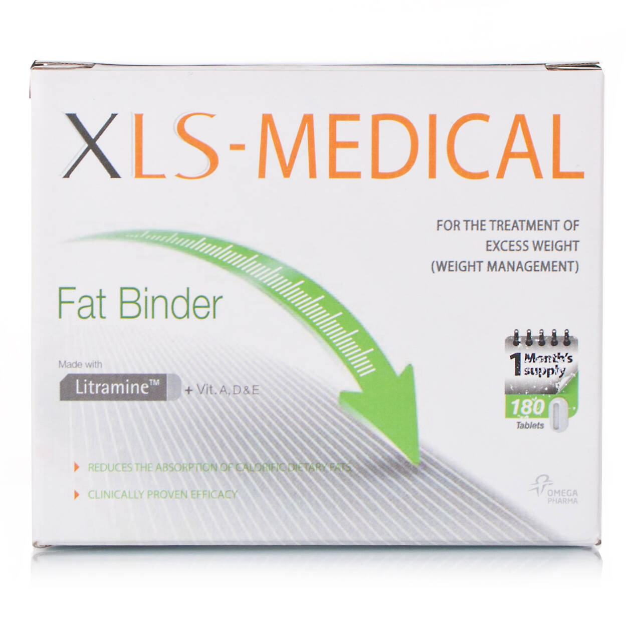Xls-Medical Fat Binder - 180 tablets (1 month supply)