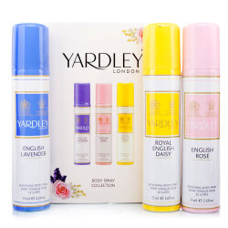 Yardley 3 Piece Body Spray Set - X 75ml Yardley 3 Piece Body Spray Set - X 75ml