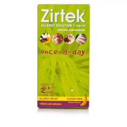Zirtek Once a Day Allergy Solution - 150ml Zirtek Once a Day Allergy Solution - 150ml