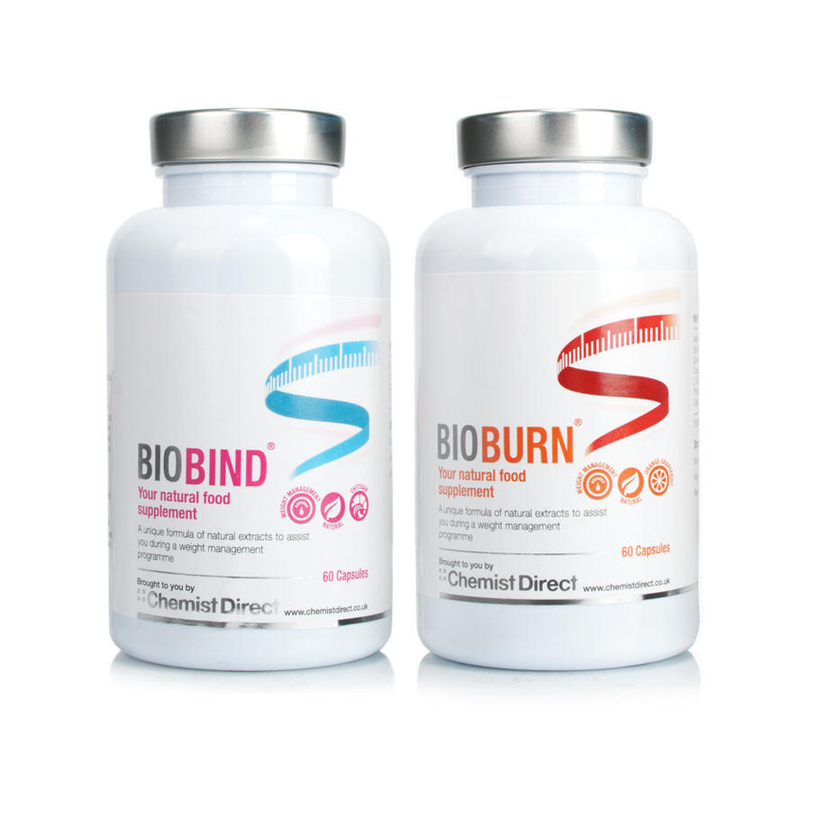 BioBIND Fat Binder & BioBURN Fat Burner Weight Loss Chemist Direct