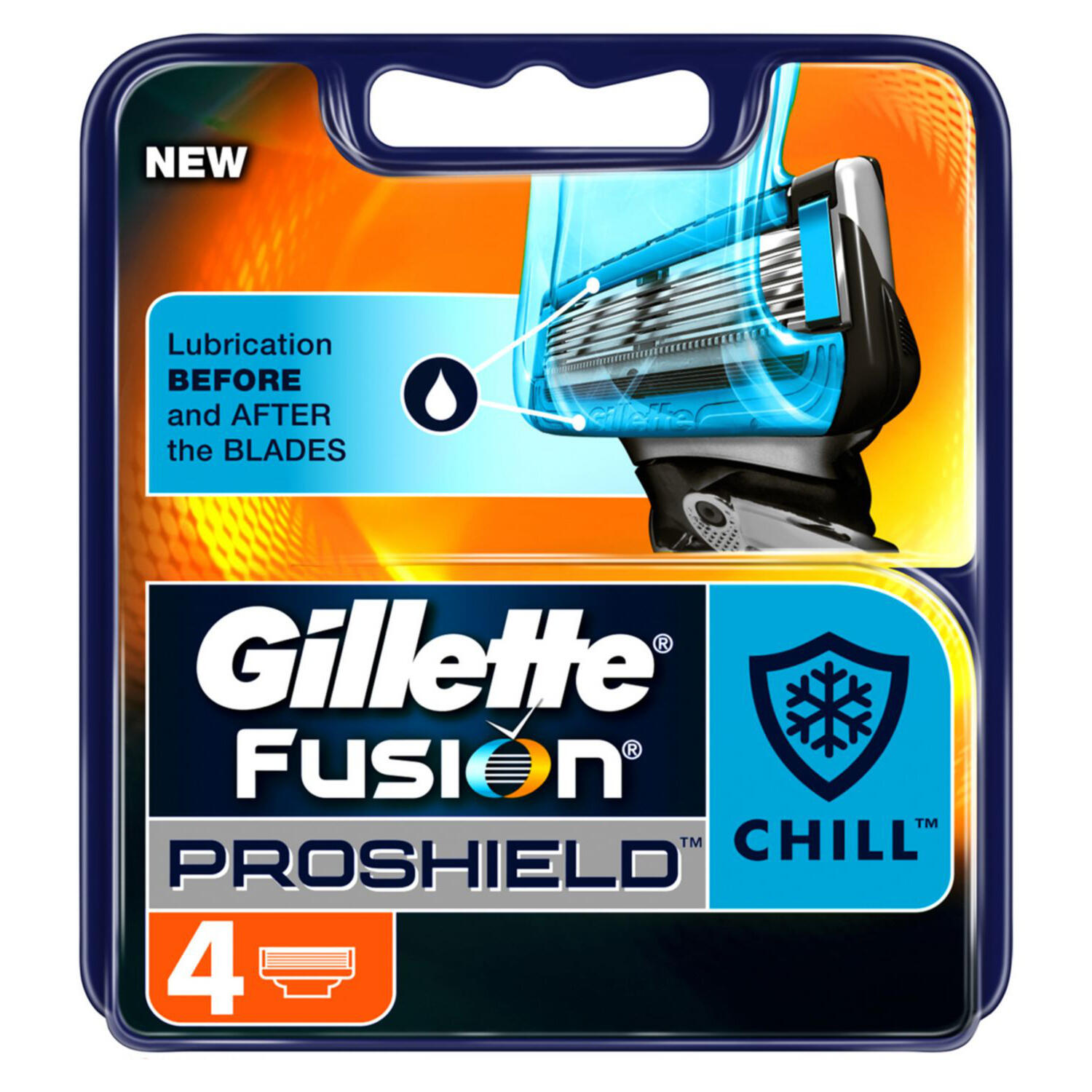 Gillette Fusion ProShield Chill Blades - 4 Pack | Chemist Direct