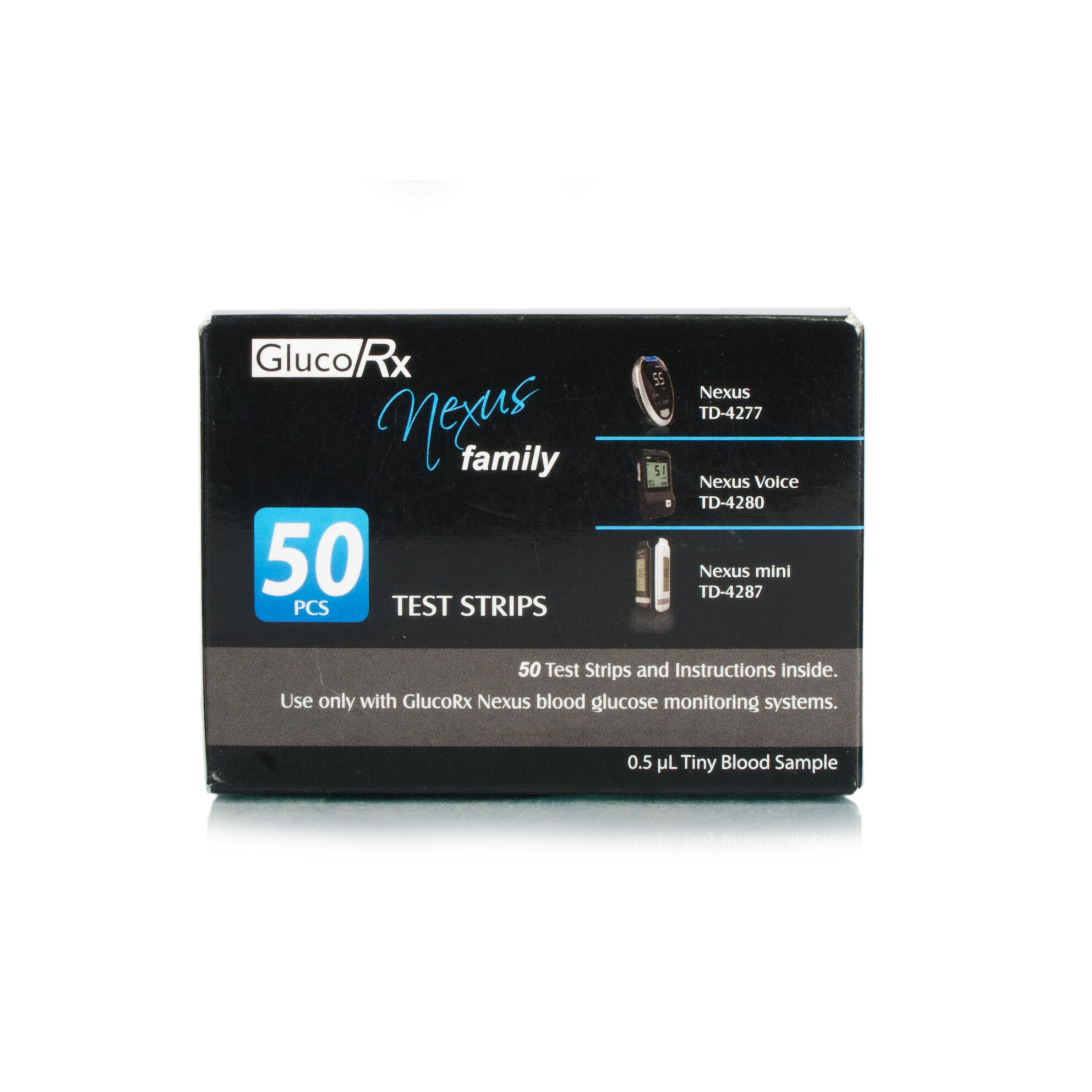 GlucoRX Nexus Glucose Test Strips 50's Chemist Direct