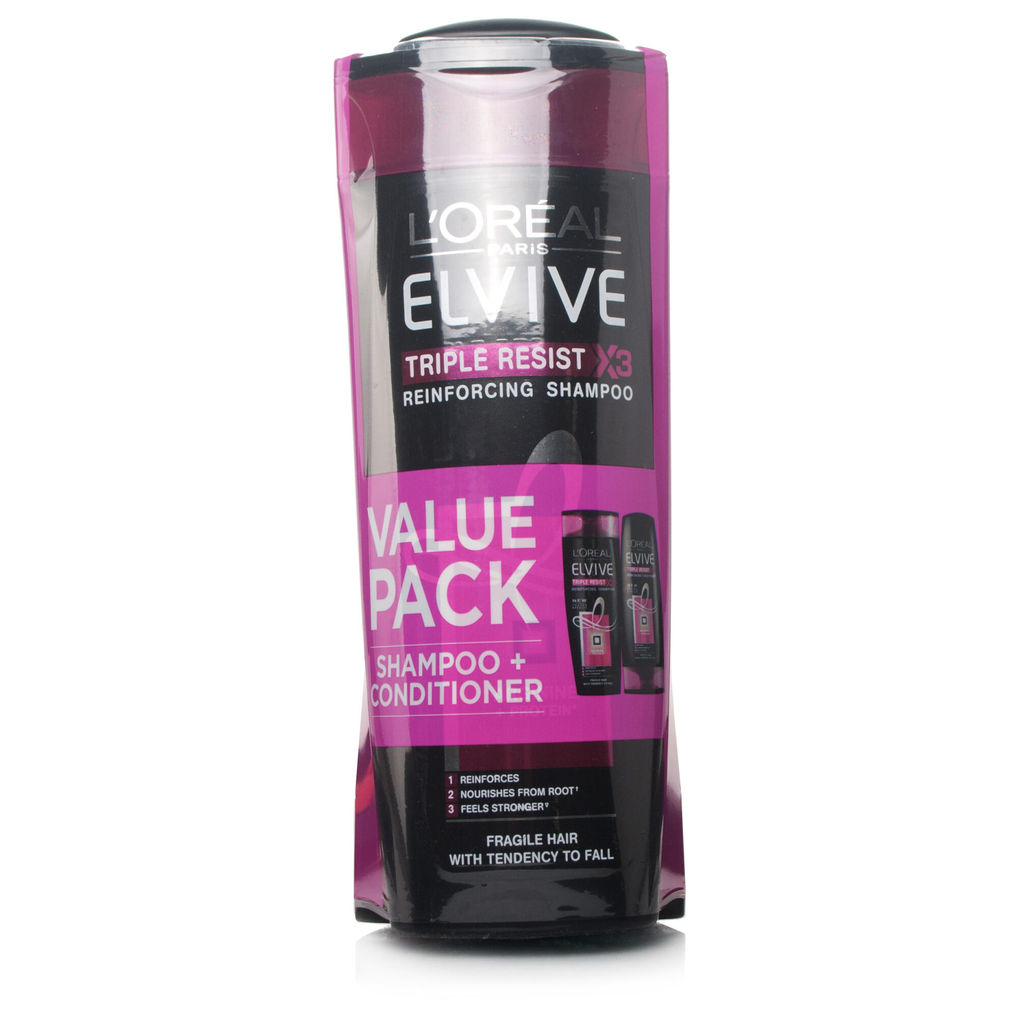 L Oreal Elvive Triple Resist Shampoo And Conditioner Duo Pack Chemist Direct