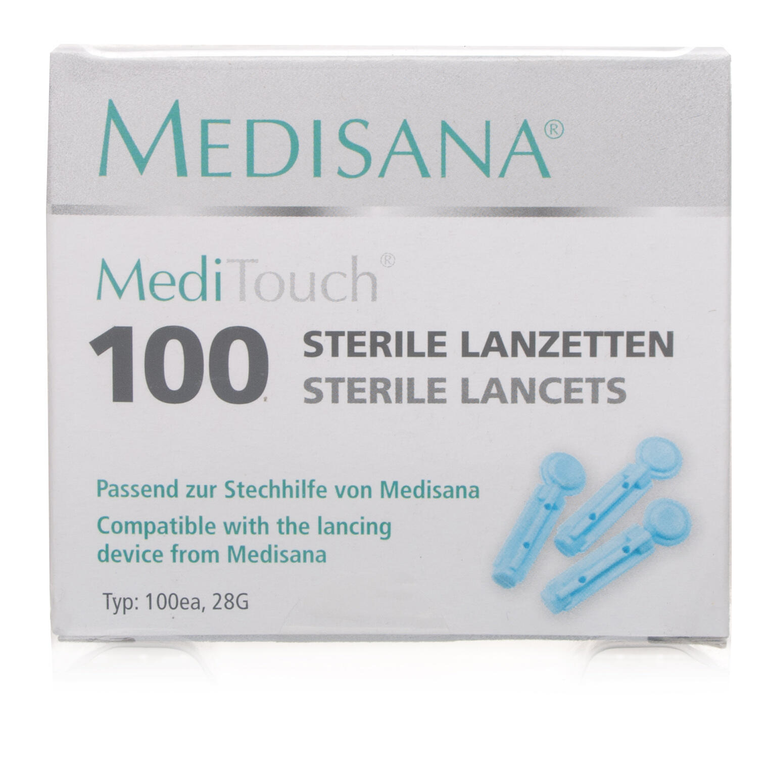 Medisana MediTouch Blood Glucose Sterile Lancets 100's | Chemist Direct