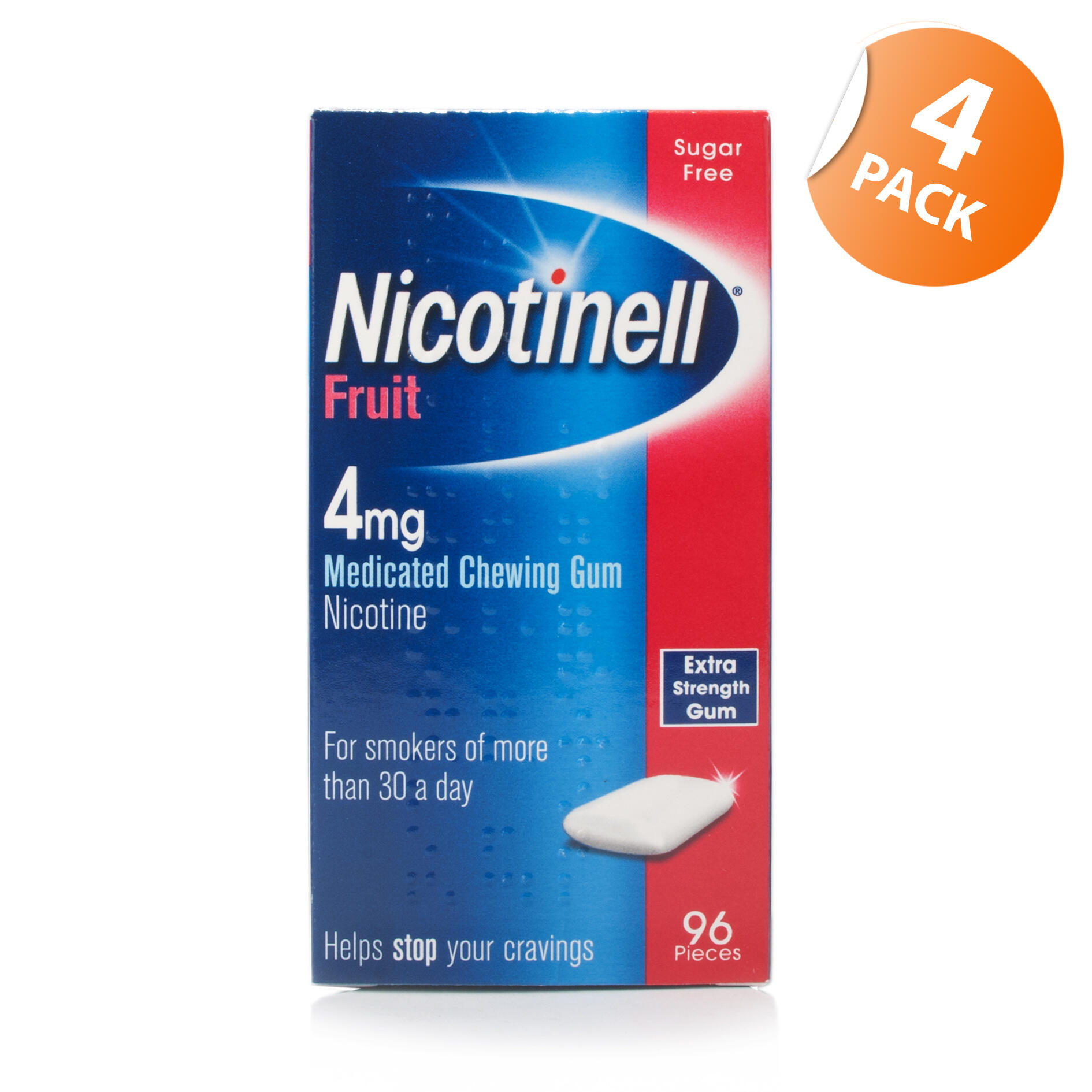 Nicotinell Fruit Gum 4mg Four Pack Chemist Direct