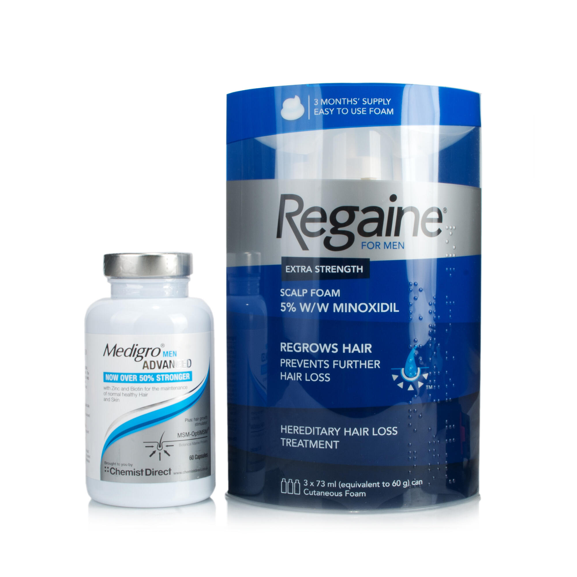 Regaine Foam &ro Advanced Hair Supplement Treatment Pack for Men Review