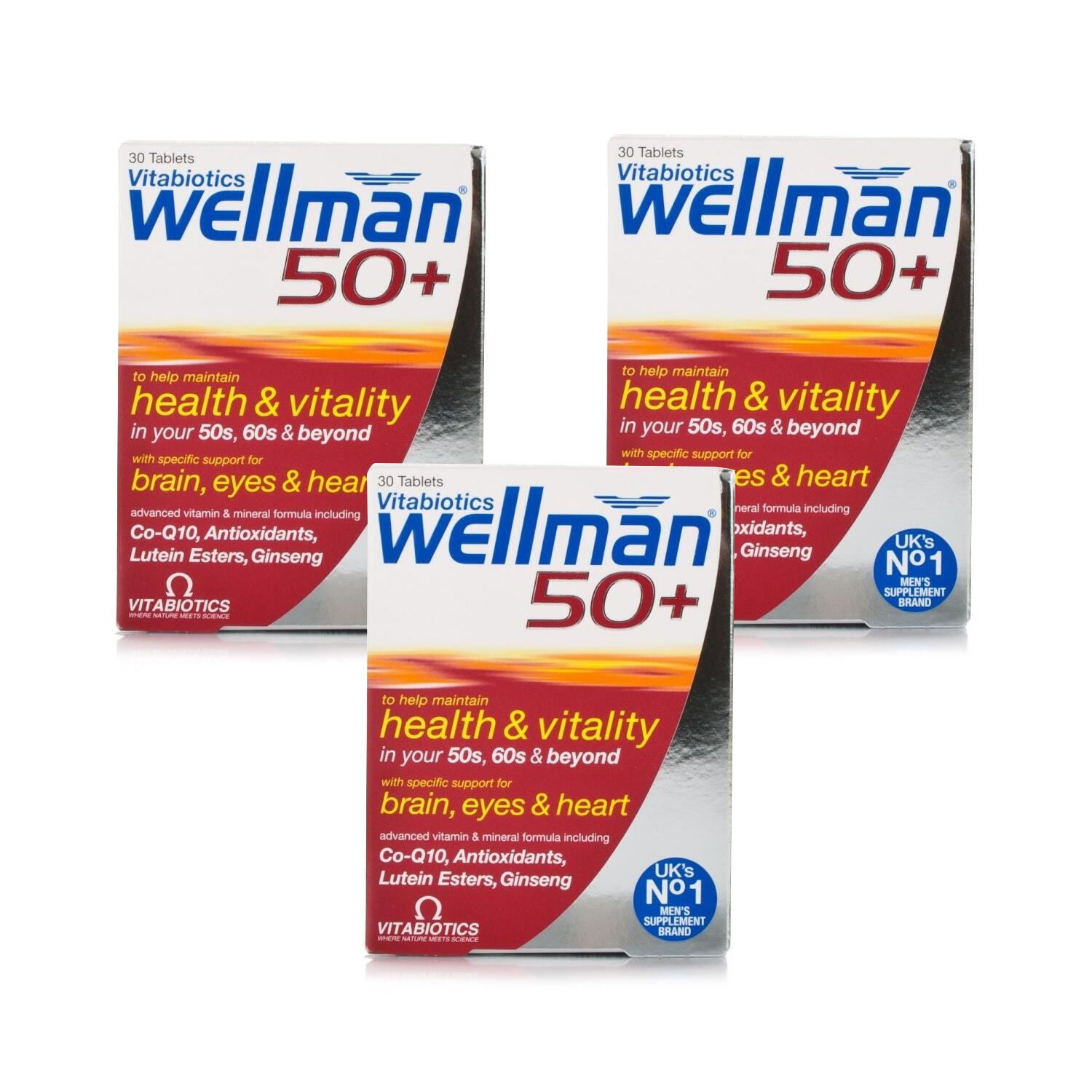 Review of Vitabiotics Wellman 50+ x3