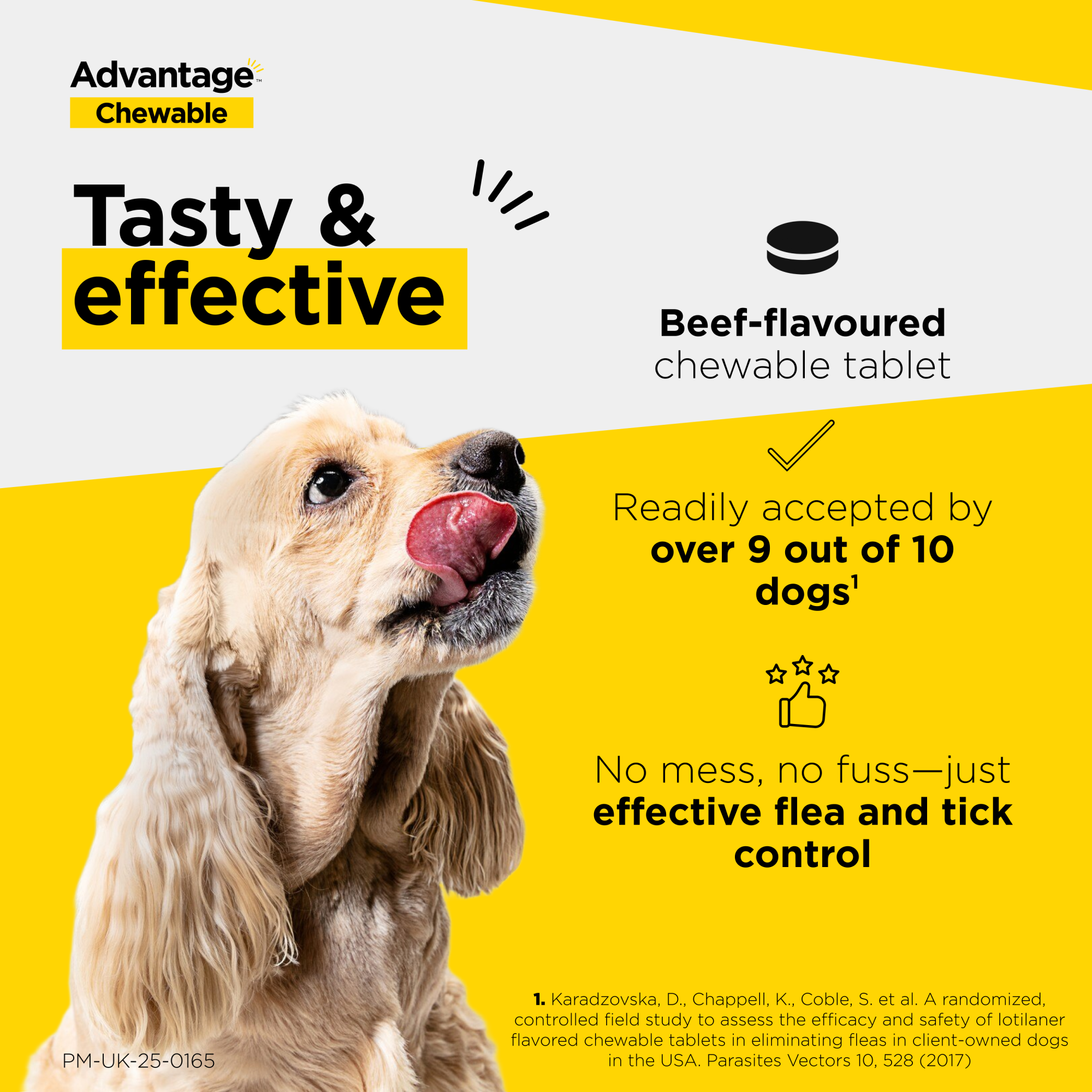 Advantage Chewable Flea and Tick Protection for Dogs (2.5-5.5kg) 112.5mg 3PK