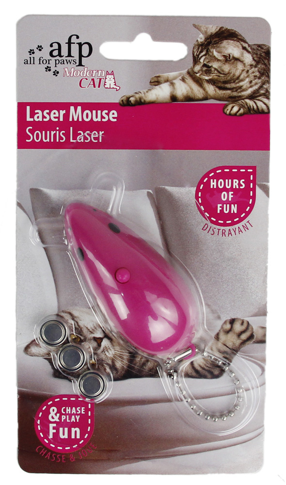 All For Paws Modern Cat Laser Mouse Cat Toy
