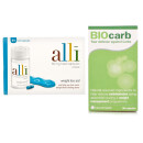  Alli 84 Capsules & BioCARB Natural Carb Blocker 