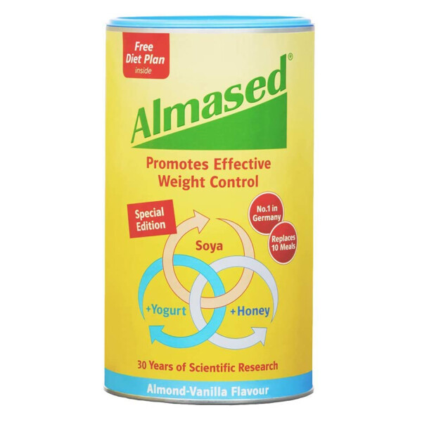 Almased Almond Vanilla Weight Loss Meal Replacement  Soya, Honey & Yogurt 