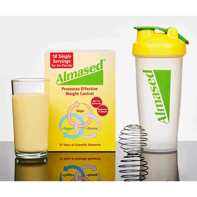 Almased Single Servings Weight Loss Meal Replacement Soya, Honey & Yogurt EXPIRY JUNE 2024