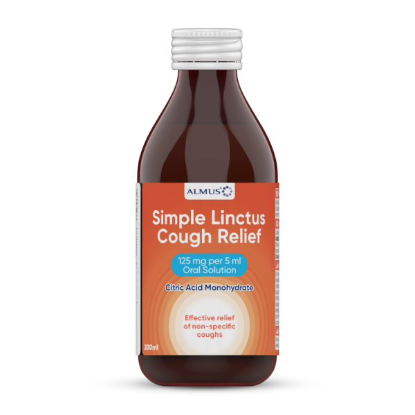 Almus Buy Almus Simple Linctus Cough Relief 125mg/5ml Oral Solution 200ml