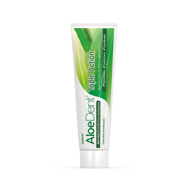 AloeDent Aloe Vera Triple Action Fluoride Free Toothpaste