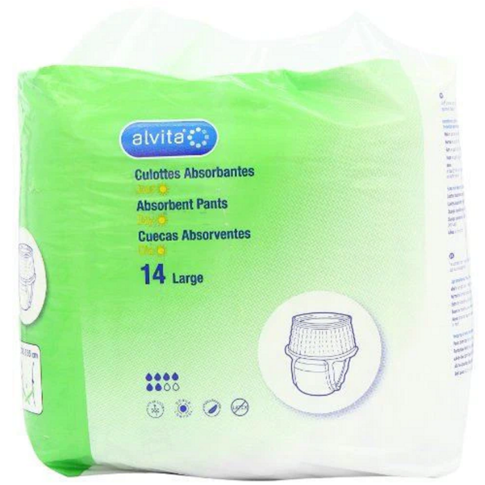 Alvita Incontinence Absorbent Pants Day Large