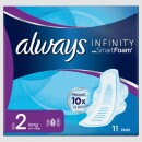 Always Infinity Long Plus Pads with Wings Unscented