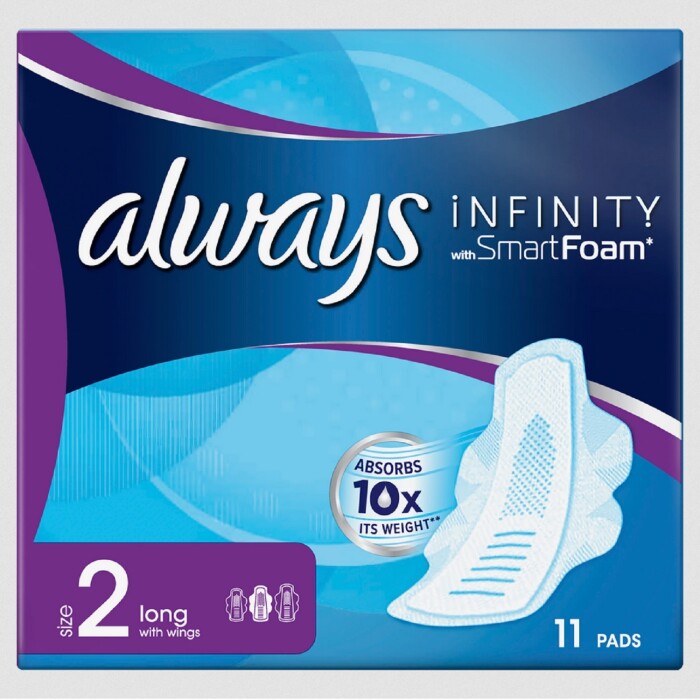 Image of Always Infinity Long Plus Pads with Wings Unscented
