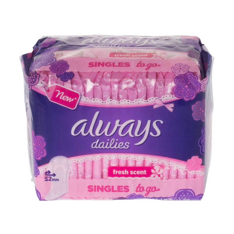 Always Liners Singles To Go Scented