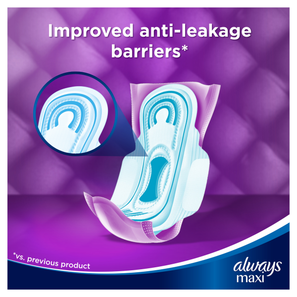 Always Maxi Normal Buy Always Maxi Pads Long with Wings 12 Pads | Chemist Direct