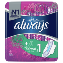 Always Platinum Normal Plus Pads with Wings