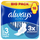 Always Ultra Duo Night Pads with Wings