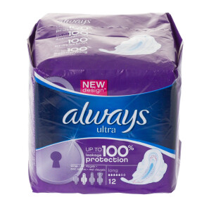  Always Ultra Long with Wings 12 Towels 