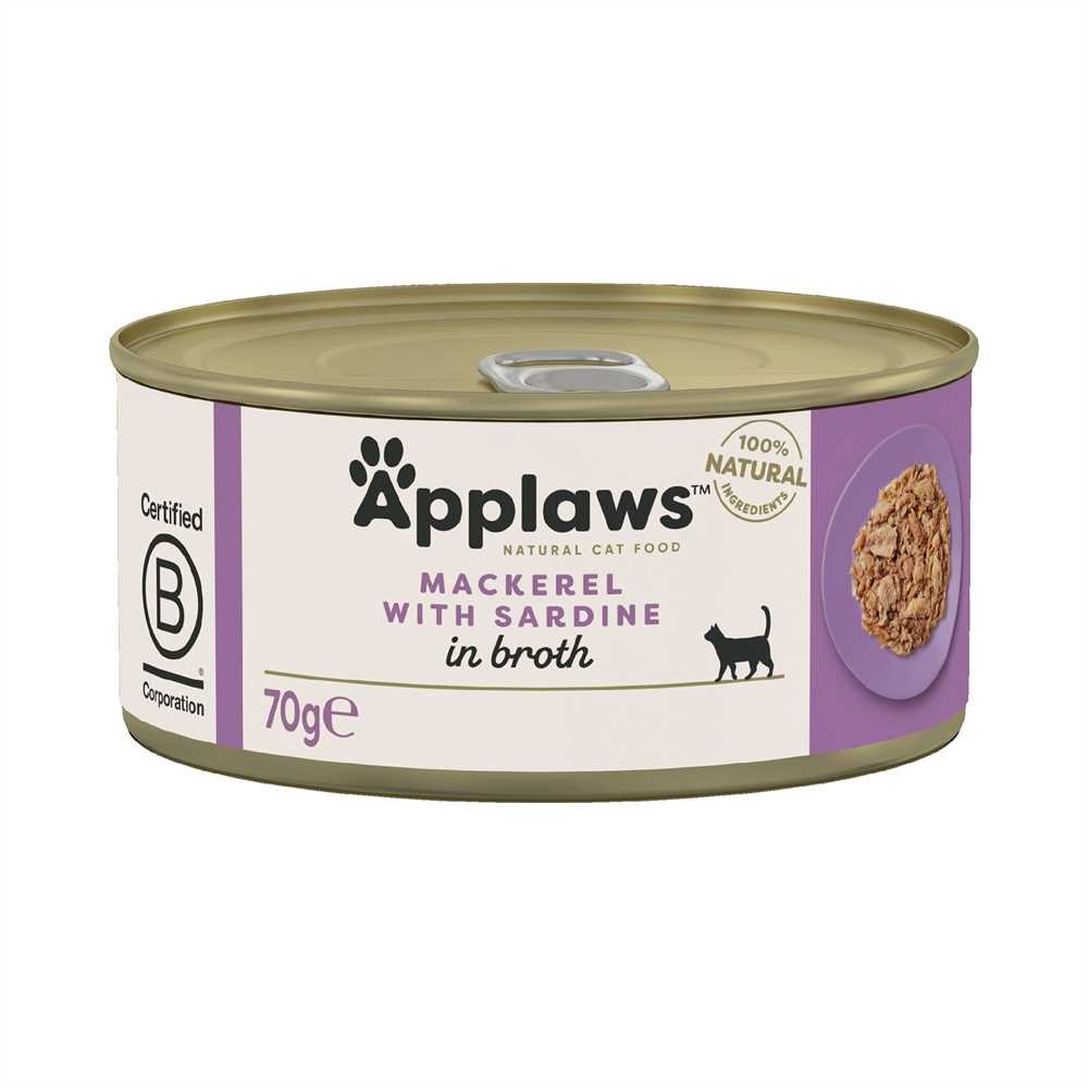Applaws Adult Wet Cat Food  Can Mackerel With Sardine70g x 24