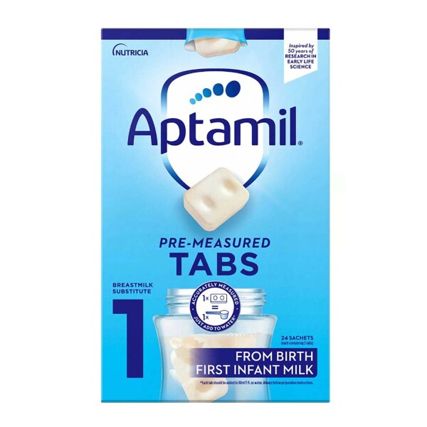 Aptamil 2 Pre-Measured Tabs Follow on Milk 6-12 Months (120 tabs