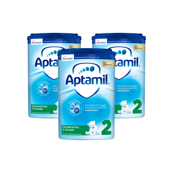 Aptamil 2 Follow On Baby Milk Formula Liquid 6-12 Months Triple Pack