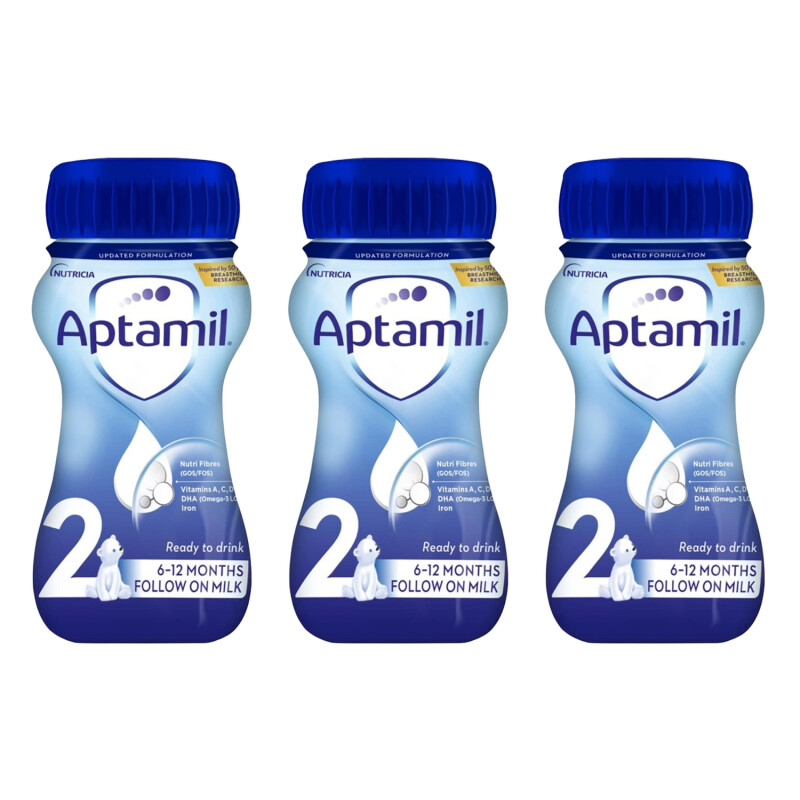 Aptamil 2 Follow On Baby Milk Formula Liquid 6-12 Months