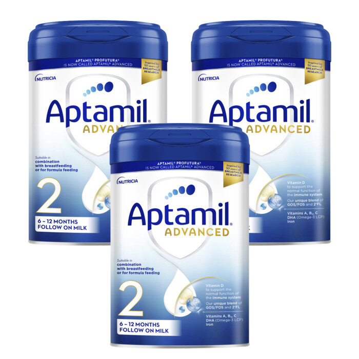 Aptamil Advanced 2 Follow On Milk 800g x 3