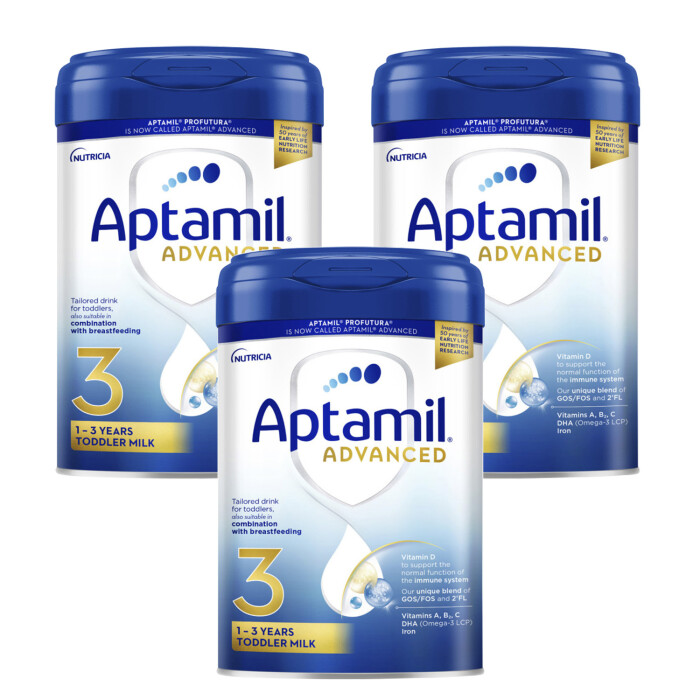 Aptamil Advanced 3 Toddler Baby Milk 800g x 3