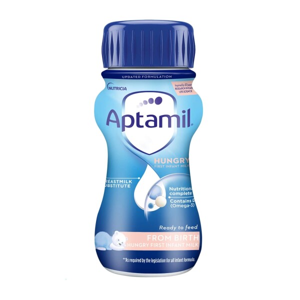 Aptamil Hungry First Baby Milk Formula Liquid from Birth EXPIRY DATE 18/07/22